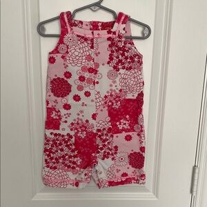 Hanna Andersson Pink Floral Kids One Piece